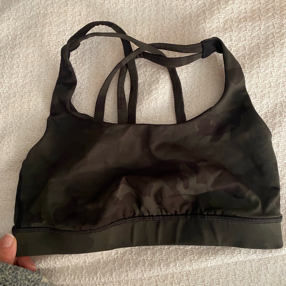 Camoflauge Lululemon Sports Bra Size 4